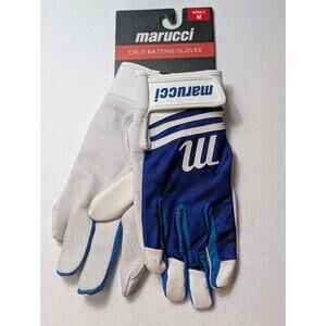 Marucci Crux Adult Mens Size Medium Baseball/Softball Batting Gloves Blue Camo